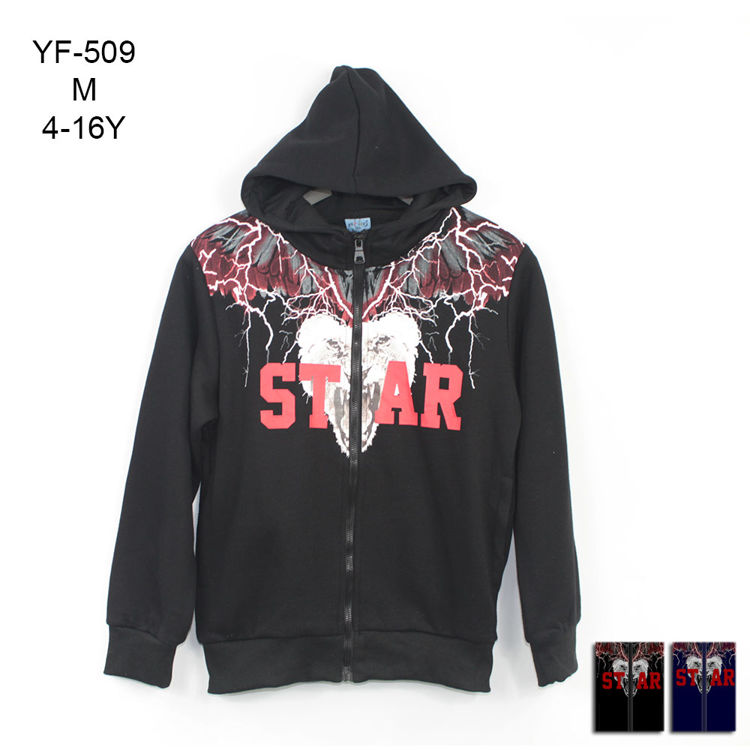 Picture of YF509 BOYS WINTER THERMAL ZIP-UP HODDIE